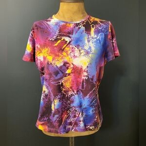 St. John Sport Colorful Abstract Women's Top Size S